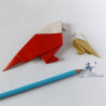 Oiseau en papier pour loisirs créatifs
