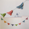 Guirlande de Papillons fleuris en origami
