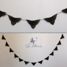 Guirlande de Papillons noirs en origami