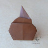 Crotte en origami
