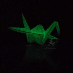 Grue origami phosphorescente