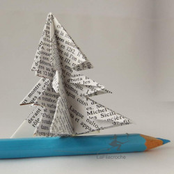 Sapins de Noël en papier