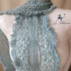 Echarpe en dentelle mohair