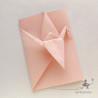 Carte grue en origami