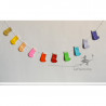 Guirlande de chaussettes en origami