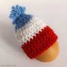 Cache-oeuf bonnet bleu blanc rouge France