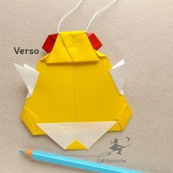 Pliage cloche de Pâques en papier