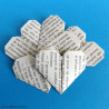 Pliage cœurs en papier de livre saint valentin