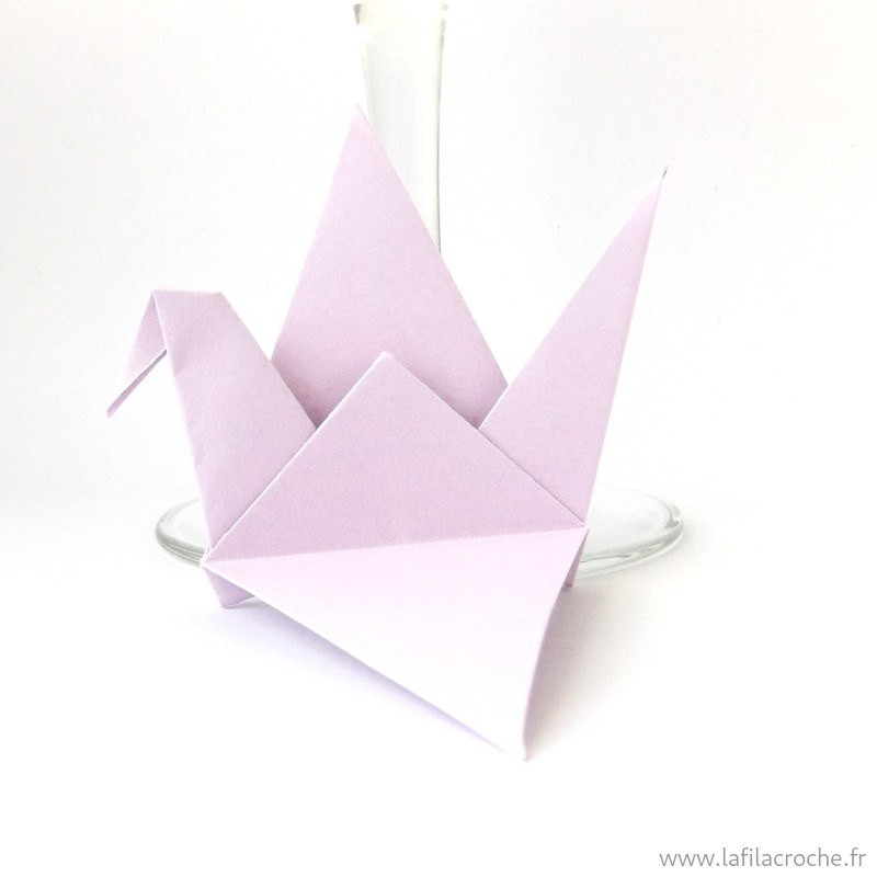 Marque-places grues origami