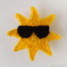 Appliqué soleil à lunettes