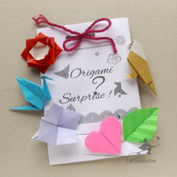 Pochette de pliages origami surprise
