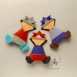 samouraïs en origami