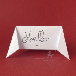Marque-place écriteau en origami