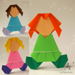 Poupées demoiselles en papier