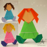 Poupées demoiselles en papier