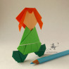 Poupées decorative en origami