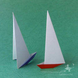 Voilier en origami