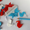 Mobile coqs fait main origami