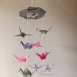 Déco mobile grues japonaises