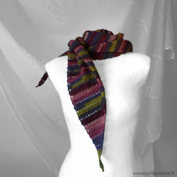 écharpe trapèze fait main