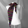 écharpe mailles fait main forme trapèze