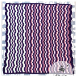 Plaid vagues au crochet