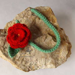 marque-page fleur avec tige souple