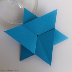 Marque-place étoile bleue