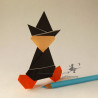 sorcière en papier