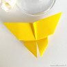 papillon jaune porte nom origami mariage