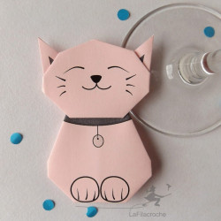Marque-place Chat mignon