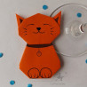 Marque-place chat neko rouge orangé thème japon