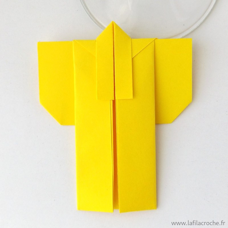 marque-place Kimono en papier