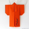 Marque-place Kimono rouge orangé