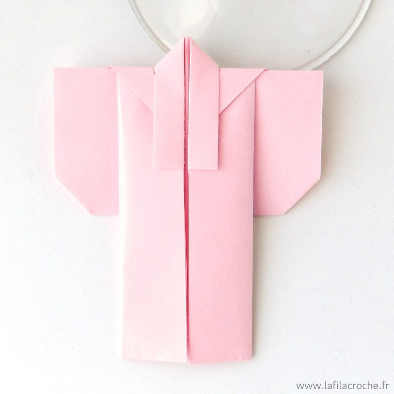marque-place mariage Kimono origami