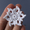 Motif flocon de neige au crochet