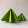 Duo de sapins en papier pour déco Noël
