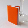 Marque-place petit carnet rouge