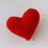 coeur amiguruumi au crochet