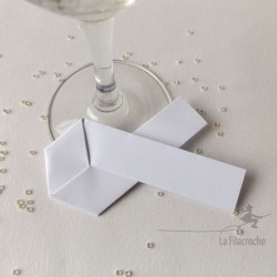 Marque-place pliage ruban