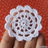 Motif Rosette au crochet