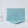 Marque-place rectangulaire origami bleu clair