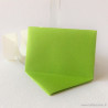 Marque-place rectangulaire origami vert