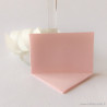 Marque-place rectangulaire origami rose clair