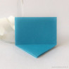 Marque-place rectangulaire origami bleu