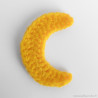 Appliqué croissant de lune au crochet