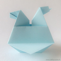 Marque-place Poulette origami