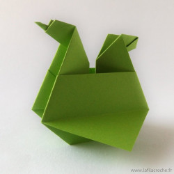 Marque-place poule fait main