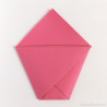 Marque-place origami pochette rose