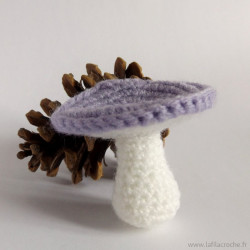 Champignon russule fait main au crochet